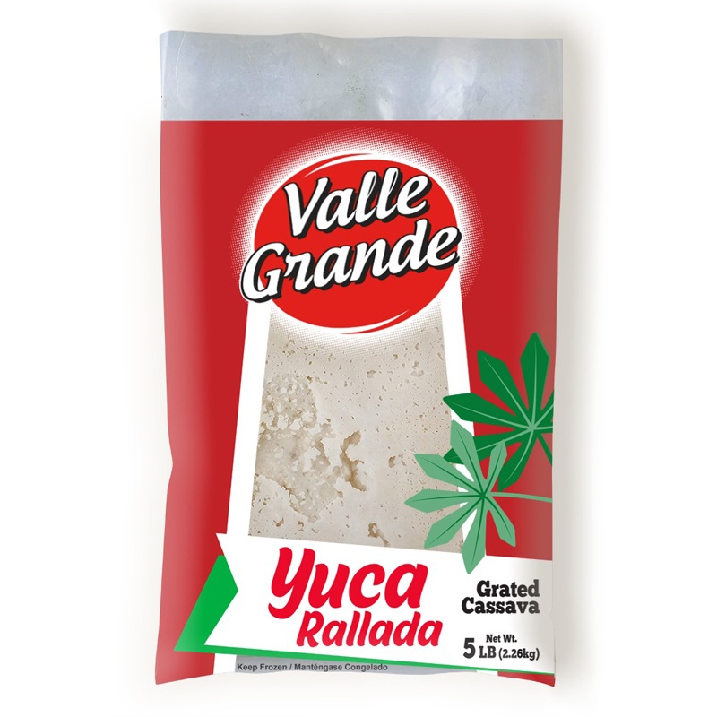 VALLE GRANDE<br />
FROZEN GRATED CASSAVA<br />
6 X 5 lb (2.26kg)