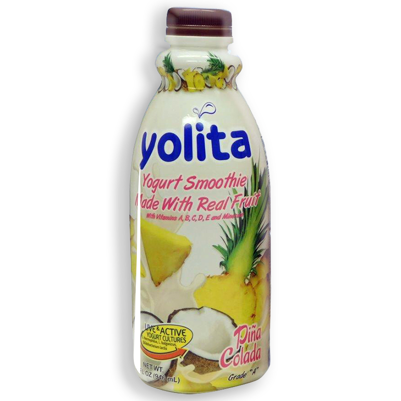 YOLITA<br />
PINA COLADA YOGURT SMOOTHIE<br />
6 X 32 oz (946mL)