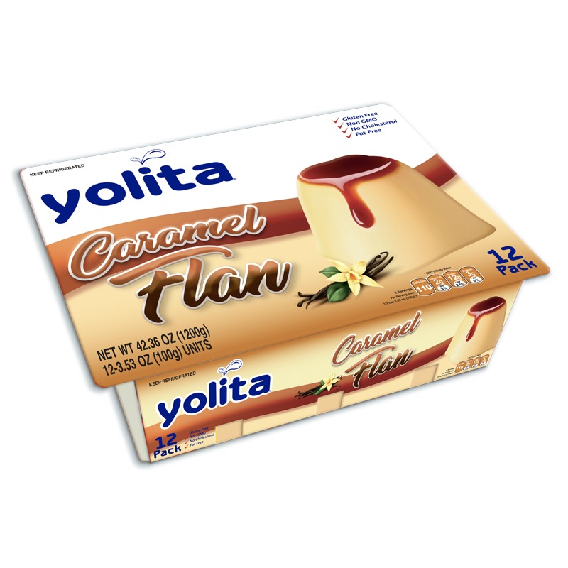 YOLITA
CARAMEL FLAN 12 PACK
4 X 12 X 3.53 oz (100g)